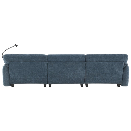 108' Modular Sectional Sofa, L-Shape with 31.5' Extra-Wide Seat